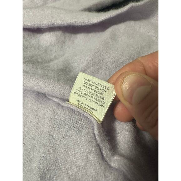 Naked Cashmere Cropped Shrug Cardigan Sweater Lavender Purple Size Small - Picture 7 of 12